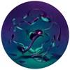 Taylor Schultek - "Distorted Perception” 2023 - Oil on linen - 30,5 cm diameter, 12 in diameter