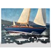 Ryan Davis - “The Calling of June” 2024 - Oil on shaped canvas, mounted to panel - 52 x 76,2 cm, 20,5 x 30 in