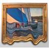 Ryan Davis - “Summer Sail” 2024 - Oil on panel with custom-made frame - 69,2 x 74 cm, 27,3 x 29,1 in