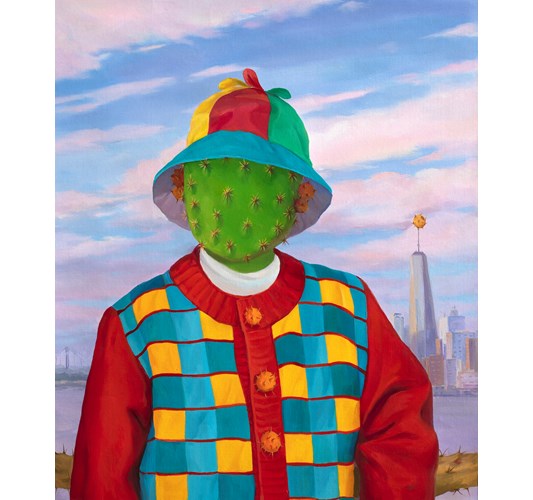 Jingyi Wang - "Dreaming Manhattan" 2024 - Oil on linen - 66 x 56 cm, 26 x 22 in