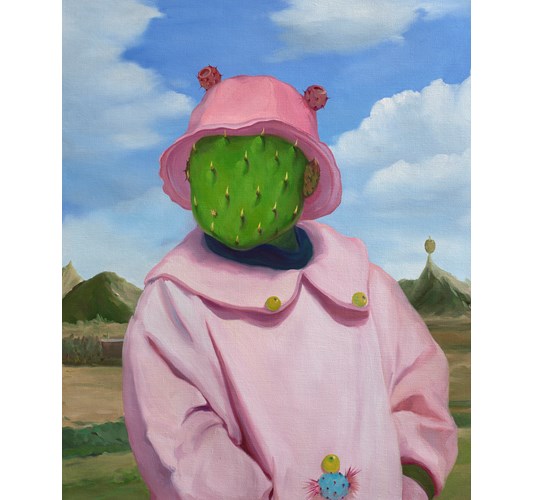 Jingyi Wang - "Childhood Hometown" 2024 - Oil on linen - 66 x 56 cm, 26 x 22 in