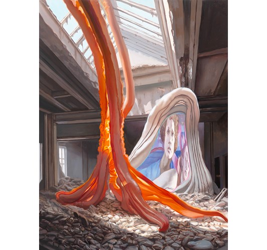 Jean-Pierre Roy - "Thrill to Bloom" 2024 - Oil on panel - 61 x 46 cm, 24 x 18 in