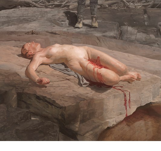 Anne Herrero - Anne Herrero “Pro Life” 2024 - Oil on linen - 107 x 122 cm, 42 x 48 in