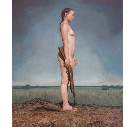 Anne Herrero - “American Spring” 2024 - Oil on linen - 122 x 107 cm, 48 x 42 in