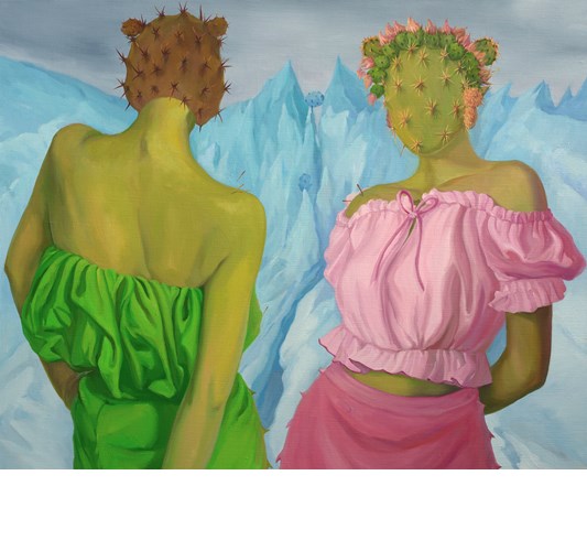 Jingyi Wang - Jingyi Wang “Friendship” 2024 - Oil on linen - 61 x 76 cm, 24 x 30 in