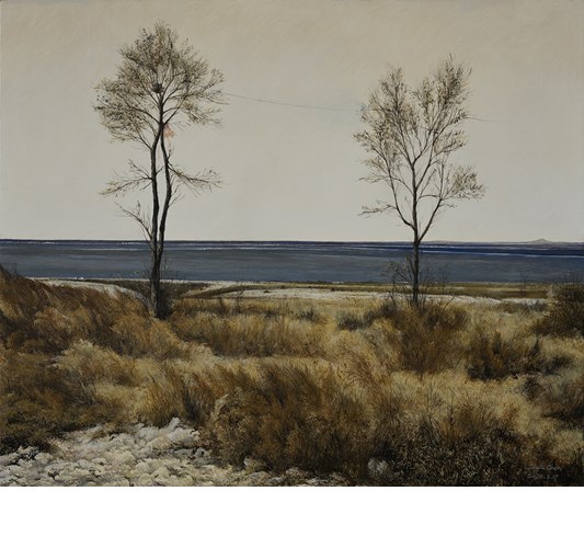 Zhou Chen - Zhou Chen "Whitehead" 2023 - Tempera on panel - 50 x 60 cm, 20 x 24 in