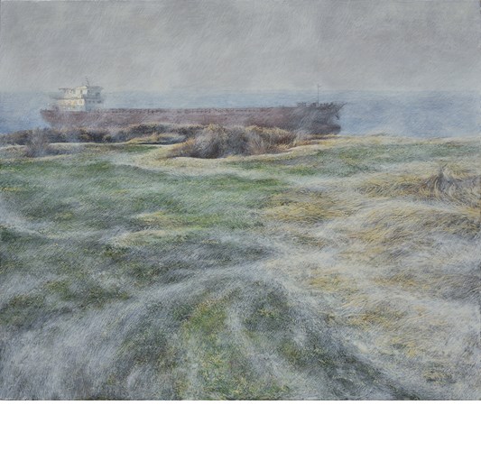 Zhou Chen - Zhou Chen "Spring Fades Away" 2023 - Tempera on panel - 50 x 60 cm, 20 x 24 in