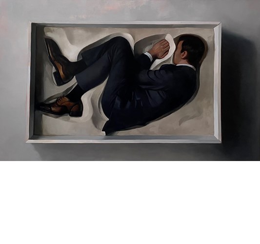 Rebecca Orcutt - Rebecca Orcutt "Sandbox IV" 2024 - Oil on canvas - 76 x 122 cm, 30 x 48 in