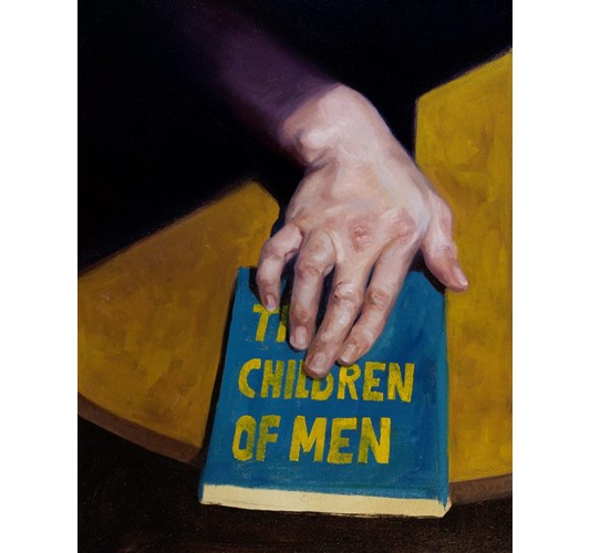 German Tellez - "The Children of Men" 2024 - Oil on linen - 29 x 22,5 cm, 11,4 x 8,9 in