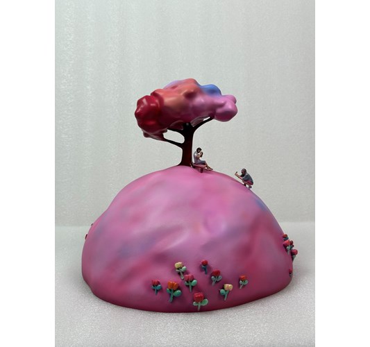 Jiannan Wu - “Love Story” 2024 - Acrylic on aluminum, Ed.1AP - 27 x 29 x 29 cm, 11 x 11 x 11 in