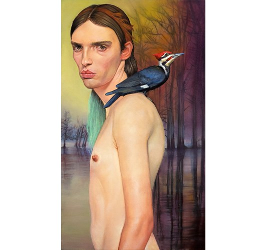 Barnaby Whitfield - Ocala National, 2023 - Oil on  canvas - 61 x 35 cm, 24 x 14 in