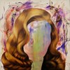 Works by - Tina Dion “Gole Bee Goldoon II (A Flower Without a Vase II)”, 2025 - Oil on canvas - 76 x 76 cm, 30 x 30 in