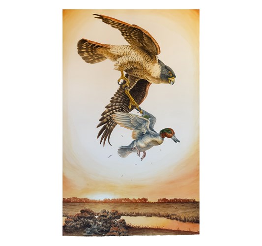 Jed Webster Smith - "Playa Blanca" 2025 - Watercolor on paper mounted to canvas - 104 x 64 cm, 41 x 25 in