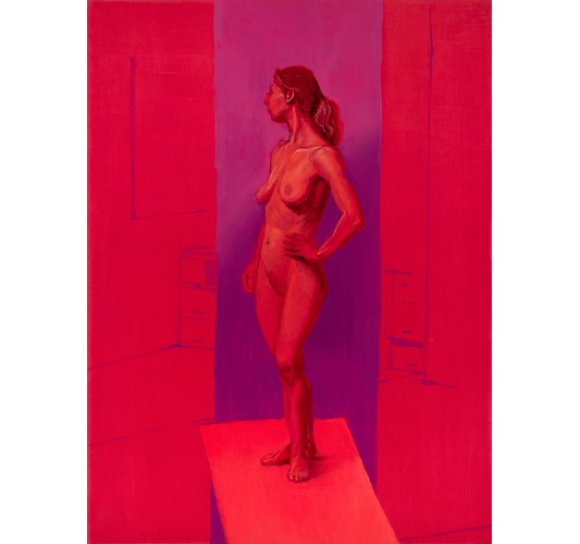 Taylor Schultek - ”Soft Eyes #12” 2024, - Oil on Panel - 41 x 30 cm, 16 x 12 in