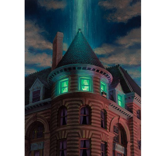 Taylor Schultek - ”Psyop” 2025 - Oil on panel - 41 x 30 cm, 16 x 12 in