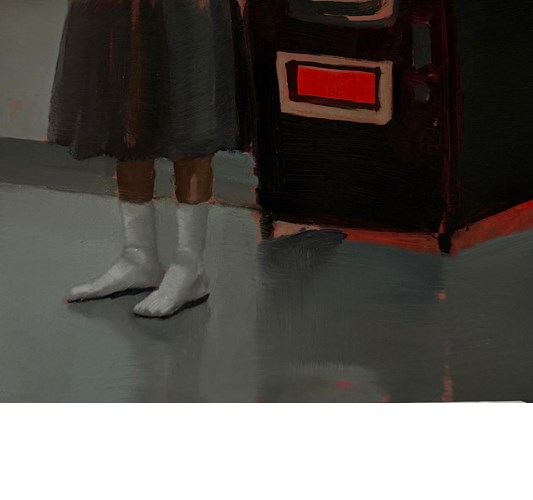 Rebecca Orcutt - ”Presence”, 2025 - Oil on panel - 15 x 20 cm, 6 x 8 in