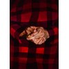 German Tellez - German Tellez "Praying hands #2" (red shirt), 2025, - Oil on linen - 36 x 26 cm, 14 x 10 in