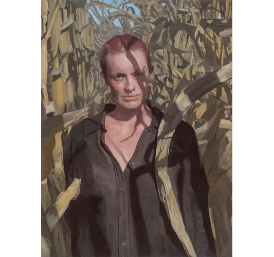 Anne Herrero - “Against the Grain” 2025 - Oil on linen - 61 x 46 cm, 24 x 18 in