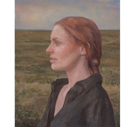 Anne Herrero - “Days of Heaven” 2025 - Oil on linen - 31 x 25 cm, 12 x 10 in