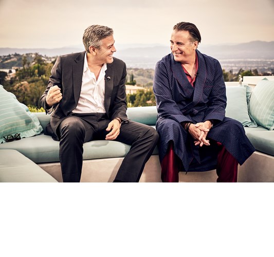 Rainer Hosch - George Clooney and Andy Garcia, Los Angeles 2017 - 17 x 22 in / 43 x 55 cm, 30 x 40 in / 76 x 101cm - Archival Pigment Print ?Edition of 5 + 2 AP Unframed