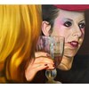 Barnaby Whitfield - "A Laugh In The Mourning" 2025, - Oil on canvas, - 20 x 25 cm, 8 x 10 in