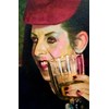 Barnaby Whitfield - "Blow" 2025, - Oil on canvas, - 10 x 15 cm, 4 x 6 in
