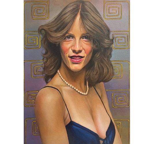 Barnaby Whitfield - "King James I" 2025, - Oil on canvas, - 23 x 31 cm, 9 x 12 in