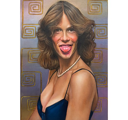 Barnaby Whitfield - "King James II" 2025, - Oil on canvas, - 23 x 31 cm, 9 x 12 in