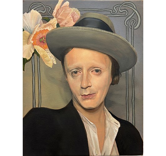 Barnaby Whitfield - "Swagger" 2025, - Oil on canvas, - 28 x 36 cm, 11 x 14 in