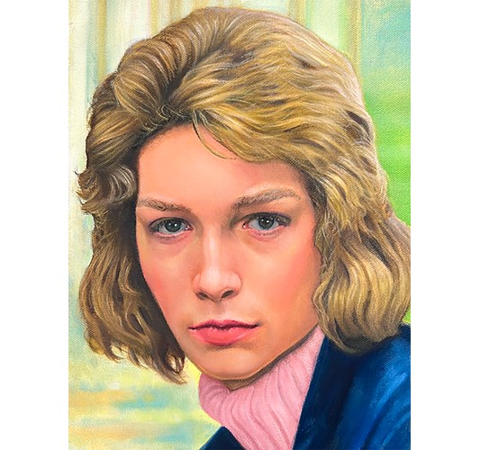 Barnaby Whitfield - "The Little Girl Who Lives Down The Lane" 2025, - Oil on canvas, - 23 x 31 cm, 9 x 12 in