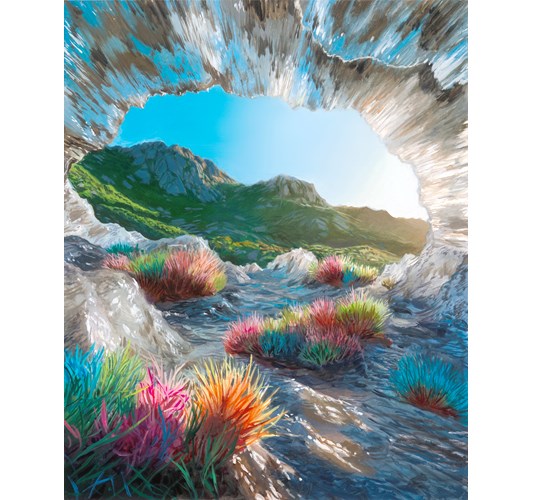 Jean-Pierre Roy - "Elephant Talk" 2025 - Oil on linen - 26 x 20 cm, 10 x 8 in