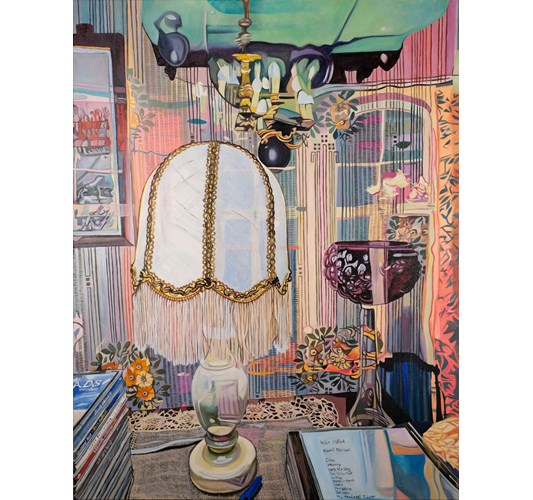 Emilia Nurmivaara - “The Song of Memories” 2025 - Oil on linen, - 120 x 92 cm, 47 x 36 in