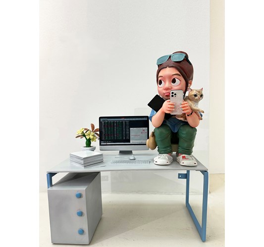 Jiannan Wu - "Gen Z" 2024 - Acrylic on aluminum and resin, edition - 57 x 47 x 27 cm_22.4 × 18.5 × 10.6 in