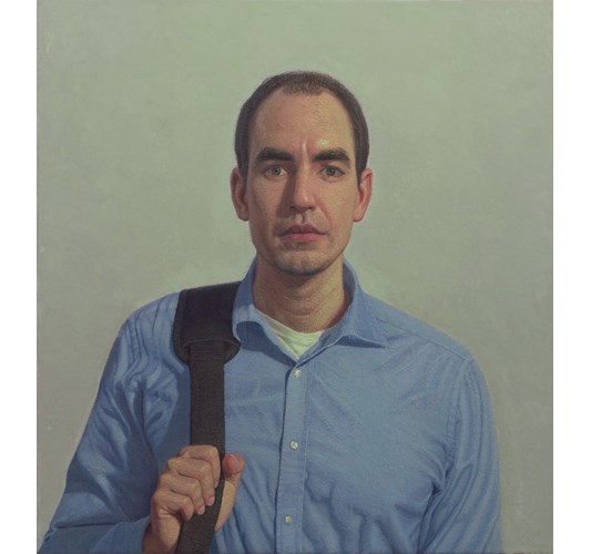 Stephen Vollo - ”Adam” 2024 - Oil on canvas over panel, - 61 × 58 cm, 24 x 23 in