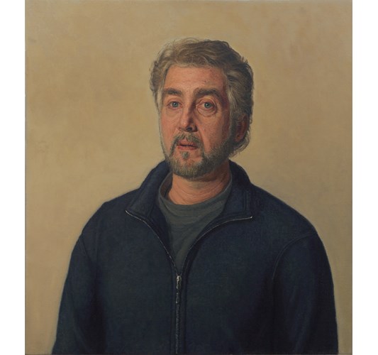 Stephen Vollo - ”Sam” 2024 - Oil on canvas over panel, - 61 × 58 cm, 24 x 23 in
