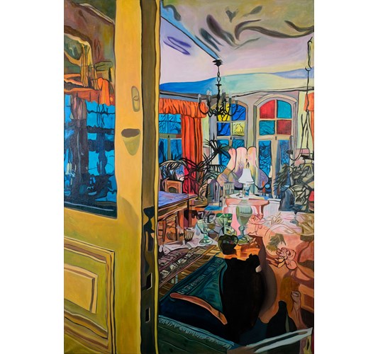 Emilia Nurmivaara - “Familiar” 2026 - Oil on linen, - 142 x 100 cm, 56 x 39 in