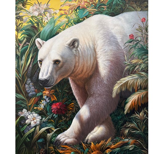 Angela Gram - ”Absolute Elsewhere” 2026 - Oil on linen, - 97 x 112 cm, 38 x 44 in