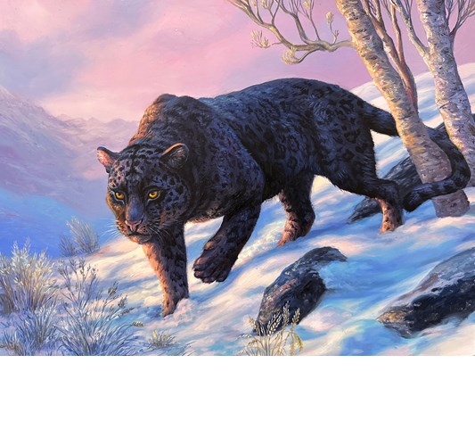 Angela Gram - ”Wanderer” 2026 - Oil on panel, - 30 x 41 cm, 12 x 16 in