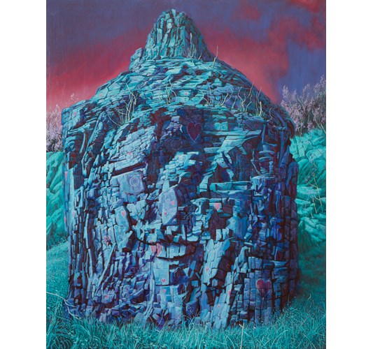John Jacobsmeyer - John Jacobsmeyer "Regicide Rock" 2026, - oil on panel, - 76 x 61 cm, 30 x 24 in