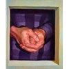 German Tellez - "Secret" 2025, - Oil on linen, - 30 x 25 cm, 12 x 10 in