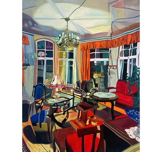 Emilia Nurmivaara - “Return” 2026 - Oil on linen - 120 x 95 cm, 47 x 37 in
