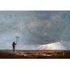 Jacob Dahlstrup Jensen - "False Horizon" 2026, - oil on linen, - 100 x 140 cm, 39 x 55 in