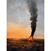 Jacob Dahlstrup Jensen - "Signal Fire" 2026, - oil on linen, - 140 x 100 cm, 55 x 39 in