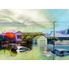 Monica Whalley - "Flood 8" 2026, - oil on linen, - 70 x 93,5 cm, 28 x 37 in