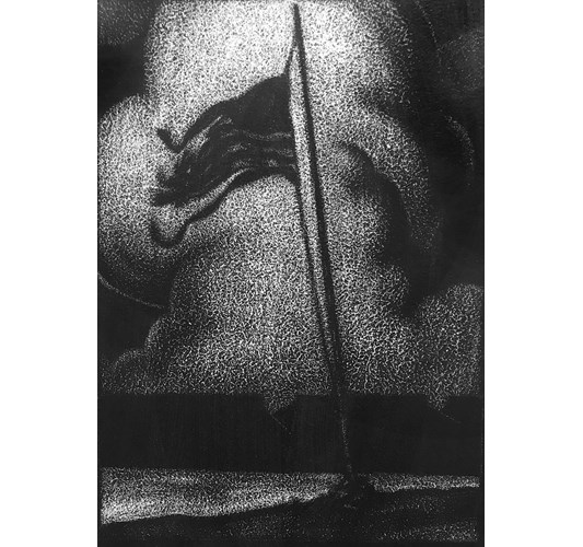 Jed Webster Smith - "Change in the Wind" 2026, - Acrylic on paper mounted to canvas, - 38 x 28 cm,15 x 11 in