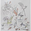 Michael Ahlefeldt - Drawing Series #1–8 2026, - Colored graphite on paper framed in oak aquarium frame with museum glass, - 30 × 30 cm, 12 × 12 in.