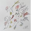 Michael Ahlefeldt - Drawing Series #1–8 2026, - Colored graphite on paper framed in oak aquarium frame with museum glass, - 30 × 30 cm, 12 × 12 in
