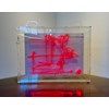 Michael Ahlefeldt - “Untitled 1”, 2026 - Metal & LED, installed in a plexiglass box, - 93 × 120 × 12 cm, 37 × 47 × 5 in, Can be installed outside, standing or hanging on a wall.