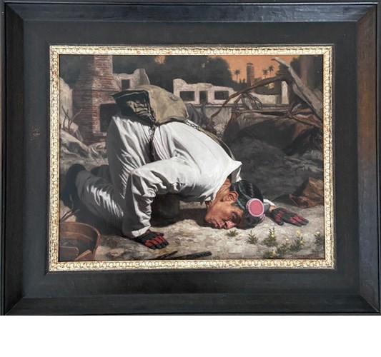 Carl Dobsky - ” That Same Bitter Earth” 2026, - Oil on panel, - framed, 40 x 47 cm, 16 x 19 in