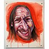 Tom Sanford - "Peter" 2019 - Acrylic on paper mounted on  aluminum panel - 61 x 51 cm, 24 x 20 in